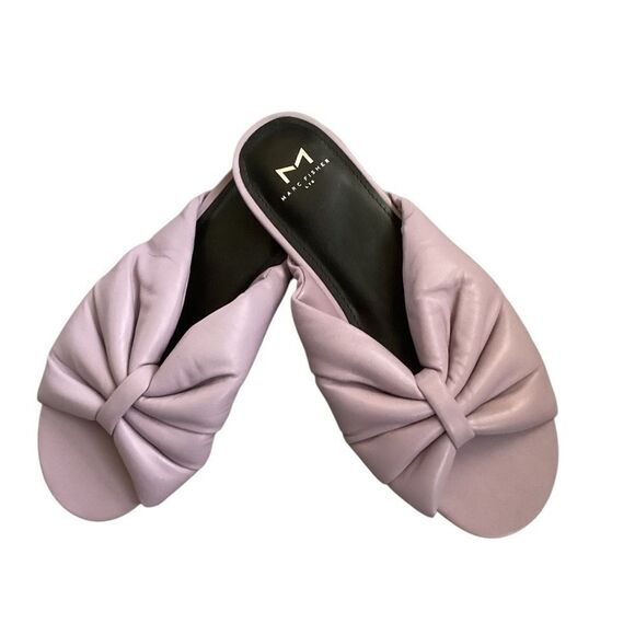 MARC FISHER LTD Slip On Twisted Slide Sandals, Violet,Size 8.5,NWOT - Picture 1 of 6